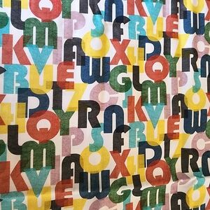 Robert Kaufman A-Z design #18977 Cotton fabric 44" x 62" (just over 1.75 yards)